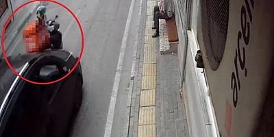 Bursa'da hızını ayarlayamayan ticari araç, kuryeye çarptı